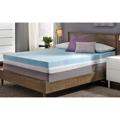 Arsuite Kenzo 4'' Plush Gel Memory Foam Mattress Topper & Reviews Wayfair